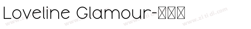 Loveline Glamour字体转换